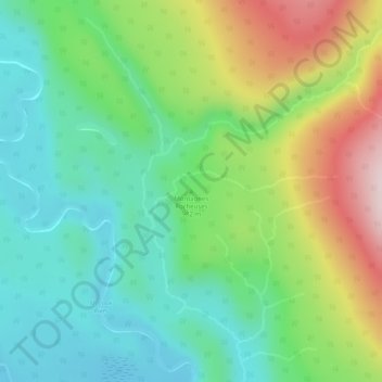 Carte topographique Rocky Mountains, altitude, relief