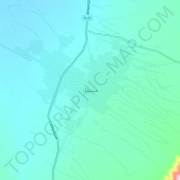 Carte topographique مستونگ, altitude, relief