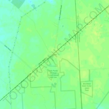Carte topographique Golts, altitude, relief