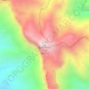 Carte topographique Guadalupe Peak, altitude, relief