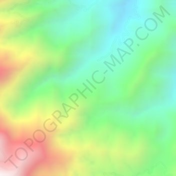 Carte topographique El Avila, altitude, relief