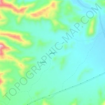 Carte topographique El Faidh, altitude, relief