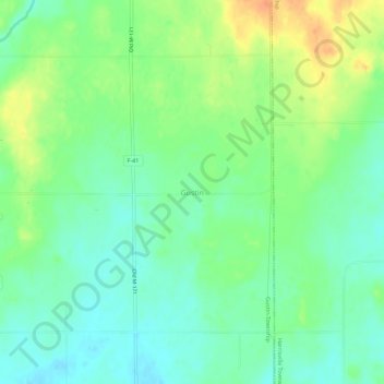 Carte topographique Gustin, altitude, relief