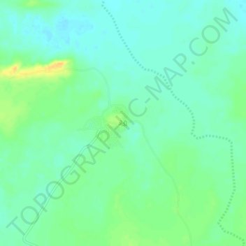 Carte topographique Gedi, altitude, relief