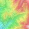 Carte topographique Les Avants, altitude, relief