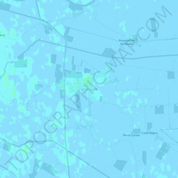 Carte topographique Ambrogio, altitude, relief