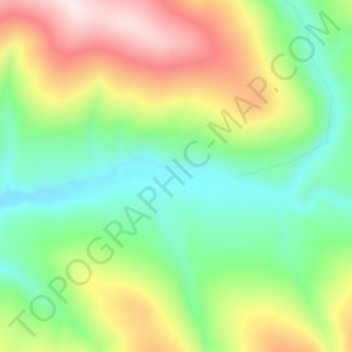 Carte topographique Clear Creek, altitude, relief