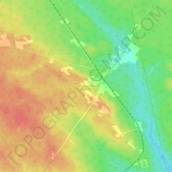 Carte topographique Lawrence Station, altitude, relief