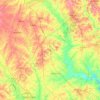 Carte topographique Leon, altitude, relief