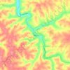 Carte topographique Million, altitude, relief