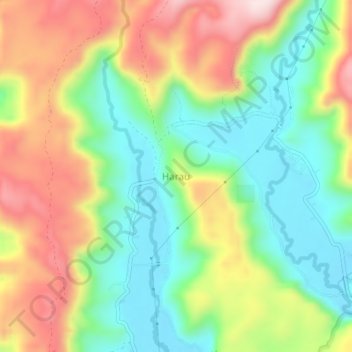 Carte topographique Harau, altitude, relief