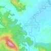 Carte topographique บ้านแม่ละเมา, altitude, relief