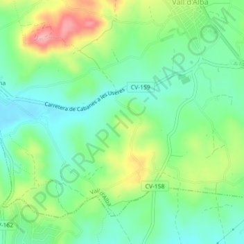 Carte topographique Albenc, altitude, relief