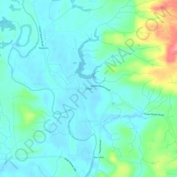 Carte topographique Tulips, altitude, relief