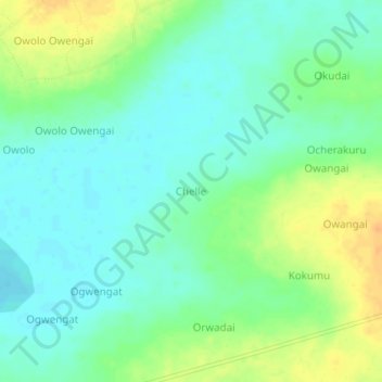 Carte topographique Chelle, altitude, relief
