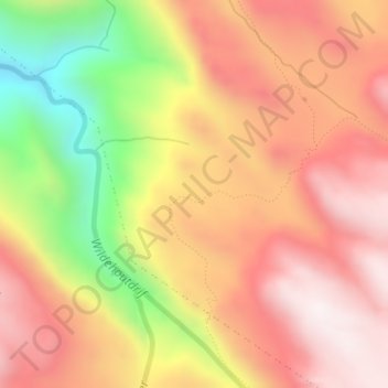 Carte topographique Cederberg, altitude, relief