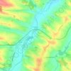 Carte topographique A l'Hermitage, altitude, relief