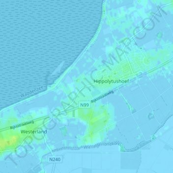 Carte topographique Belt, altitude, relief