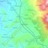 Carte topographique Paguyangan, altitude, relief