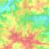 Carte topographique Lotissement des Cabernets, altitude, relief