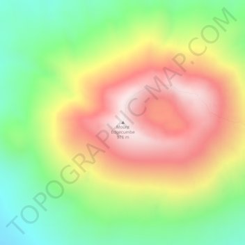 Carte topographique Mount Edgecumbe, altitude, relief