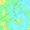 Carte topographique Forest Hills, altitude, relief
