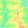 Carte topographique Berners Roding, altitude, relief