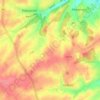 Carte topographique Les Flamandes, altitude, relief