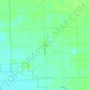 Carte topographique Starville, altitude, relief