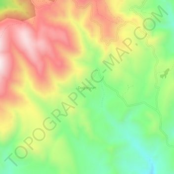Carte topographique Doğanyurt, altitude, relief
