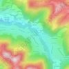 Carte topographique Les Granges, altitude, relief