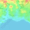Carte topographique Songon-Kassemblé, altitude, relief