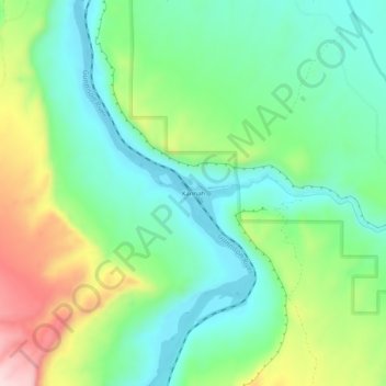 Carte topographique Kannah, altitude, relief