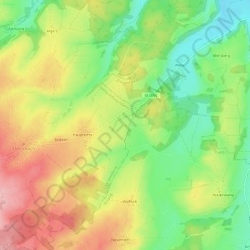 Carte topographique Mariner, altitude, relief