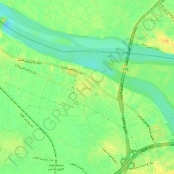 Carte topographique Tanaash, altitude, relief