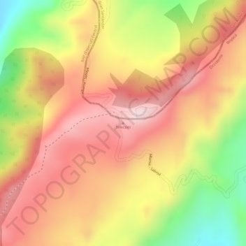 Carte topographique Telecom, altitude, relief