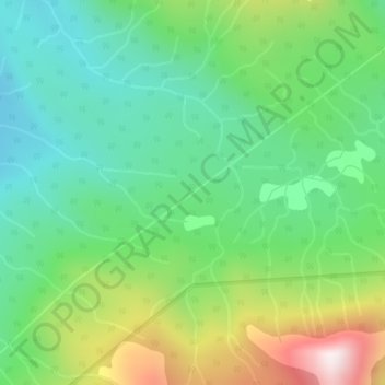 Carte topographique Rocky Mountains, altitude, relief