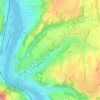 Carte topographique Le David, altitude, relief