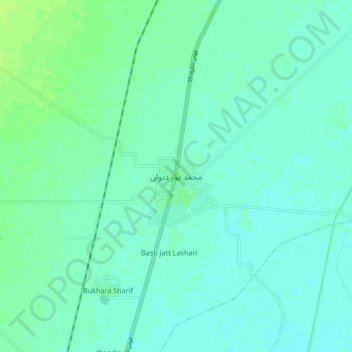Carte topographique Muhammad Pur Dewan, altitude, relief