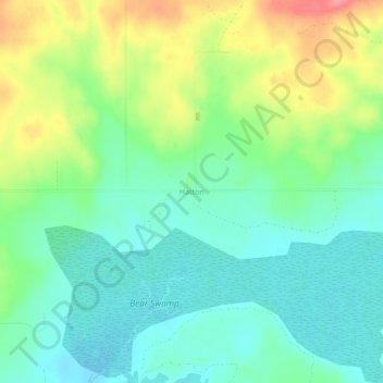 Carte topographique Hatton, altitude, relief