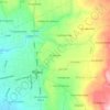 Carte topographique El Carmen, altitude, relief