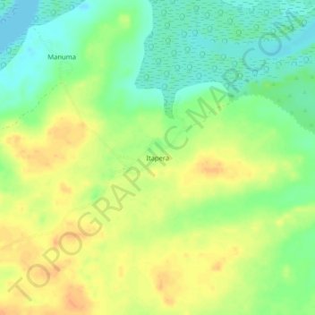 Carte topographique Itapera, altitude, relief