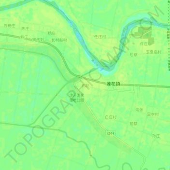 Carte topographique 老赵, altitude, relief