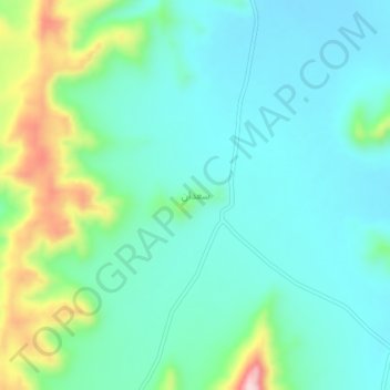 Carte topographique Sa`dan, altitude, relief