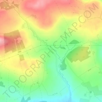 Carte topographique Leades Cross, altitude, relief