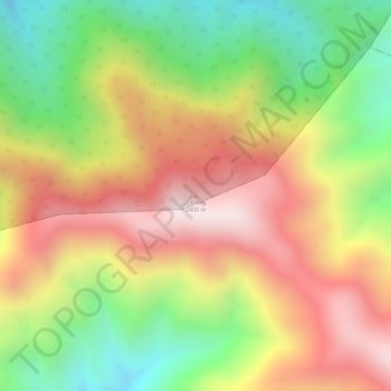 Carte topographique 2400m, altitude, relief