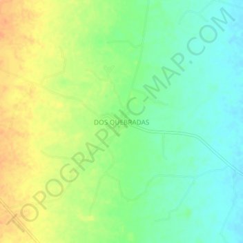 Carte topographique DOS QUEBRADAS, altitude, relief