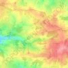 Carte topographique Les Bordes, altitude, relief