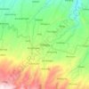 Carte topographique Bawang, altitude, relief