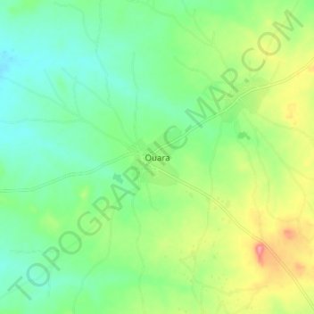 Carte topographique Ouara, altitude, relief